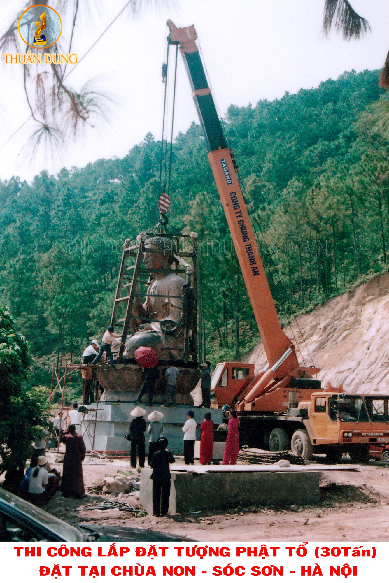 Đúc thành công tượng Phật tổ Như Lai chúa Non Sóc Sơn – Hà Nội nặng 30 tấn