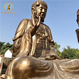 Thi công đúc tượng Phật tại chùa ở Diễn Châu - Nghệ An